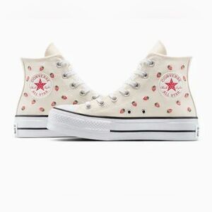 Converse Woman’s Lift Strawberry Chuck Taylor High Top NEW ~ 6